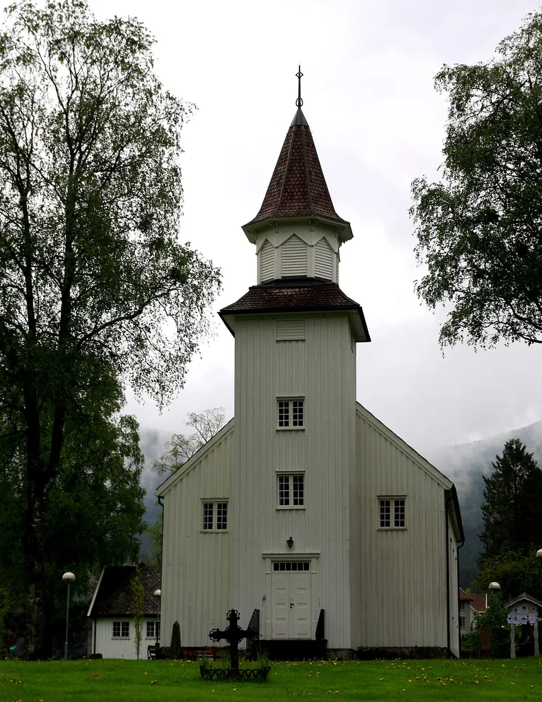 Tonstad church in Sirdal from 1852. Arch. Hans Ditlev Franciscus von Linstow.