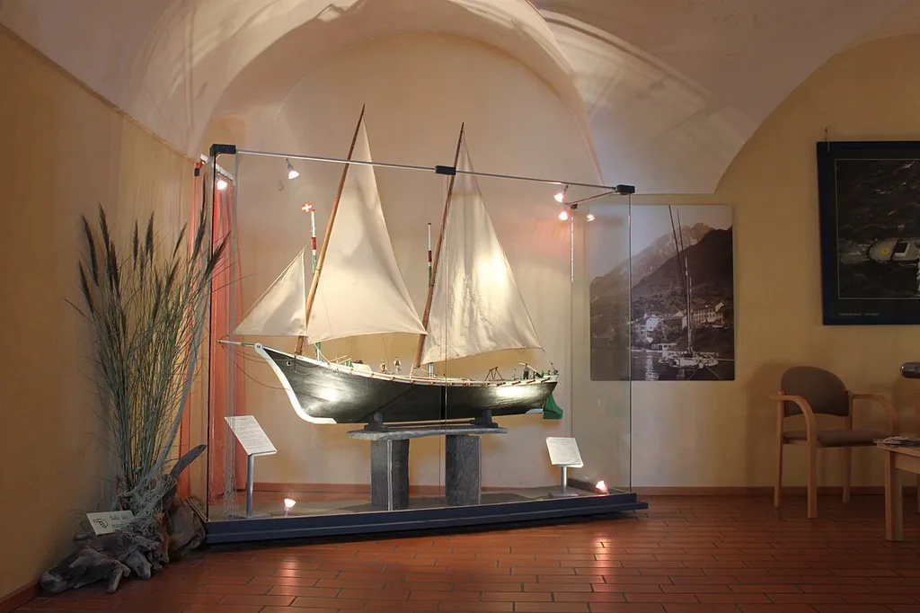 Maquette de la "Gauloise" au Musée des Traditions et des Barques du Léman de Saint-Gingolph.