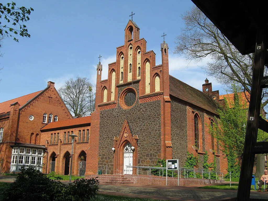 Church in Stift Bethlehem in Ludwigslust, district Ludwigslust-Parchim, Mecklenburg-Vorpommern, Germany