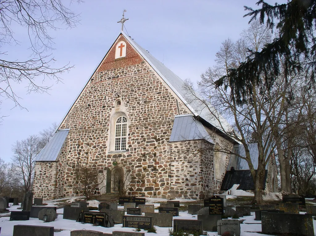 Pargas church in Väståboland (previously Pargas), Finland.