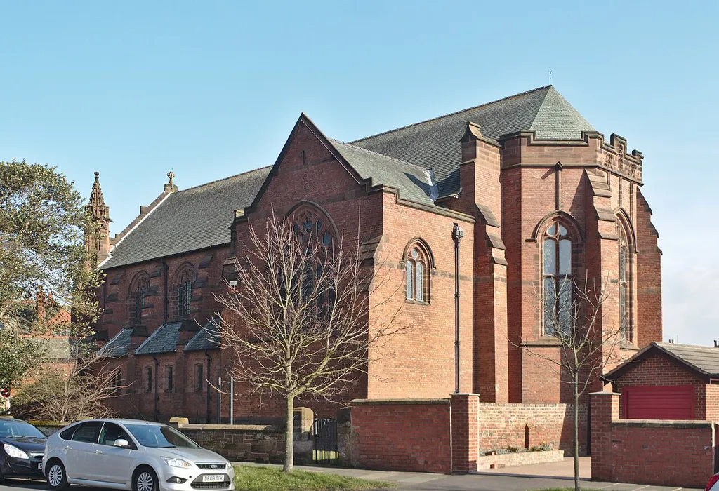 East end of Hoylake Chapel across Meols Drive