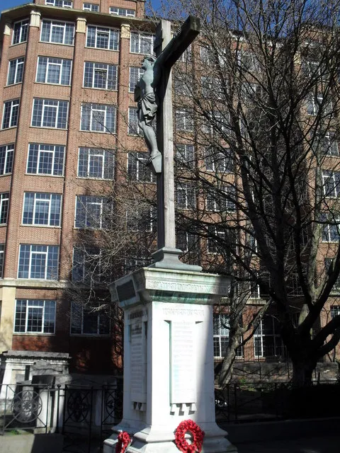 Crucifix in the churchyard at St John, Waterloo