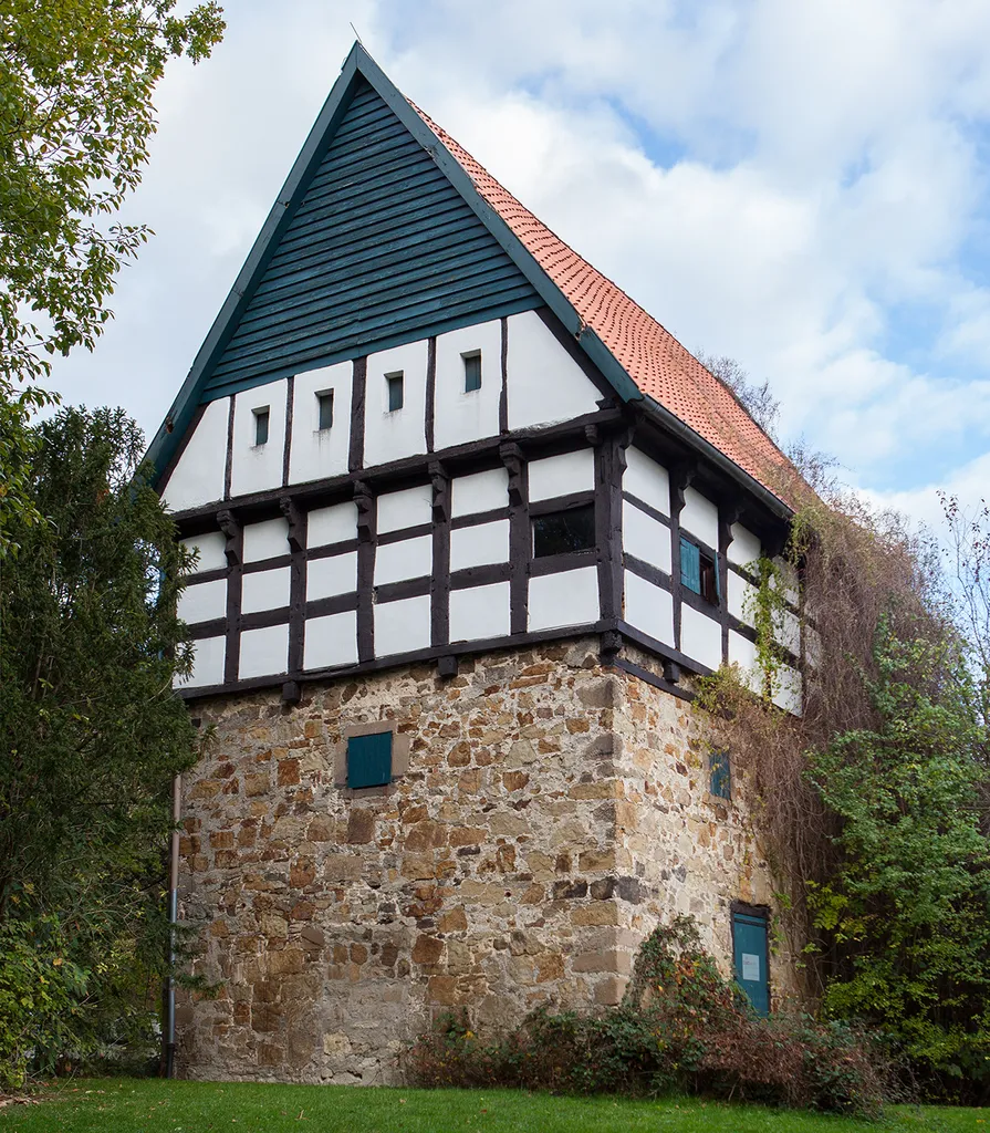 Bauernburg Schwaghof, Bad Salzuflen, Kreis Lippe (Ansicht von Südwesten)