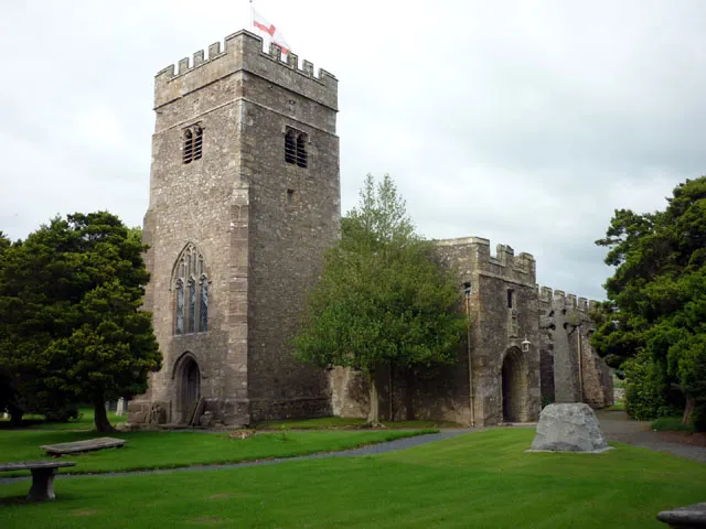 St John the Baptist parish church, Tunstall, Lancashire, seen from the southwest