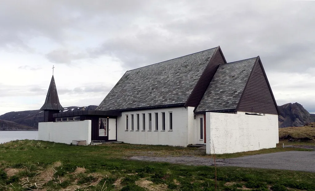 Sørvær Chapel, in Sørvær, Finnmark, Norway.