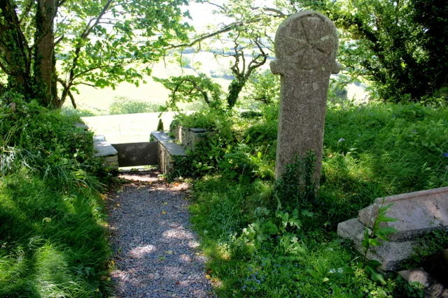 Wayside Cross in St Juliots Churchyard