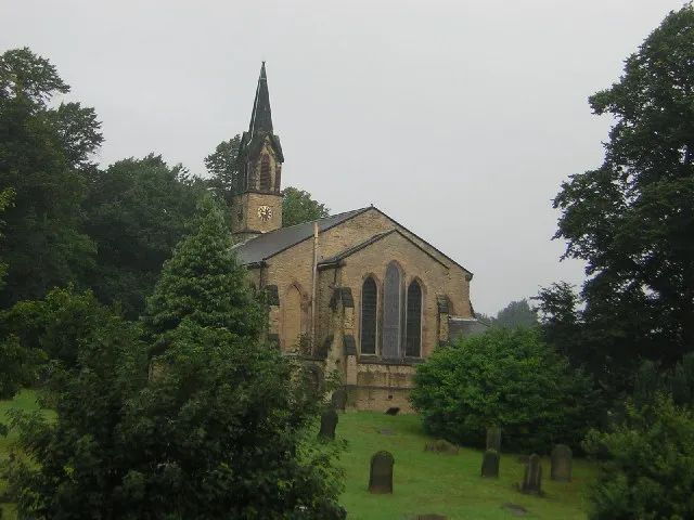 Holy Trinity church, Thorpe Hesley. The Church of England and Methodist christians of Thorpe Hesley share this church, built in 1837.