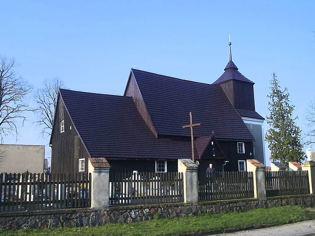 Saint Michael Archangel church in Jezierzyce Kościelne, Poland