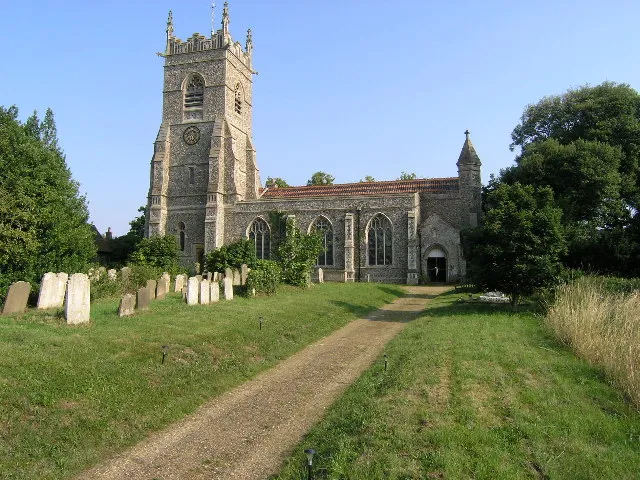 Parish church of SS Peter and Paul, Wangford, Suffolk, seen from the south