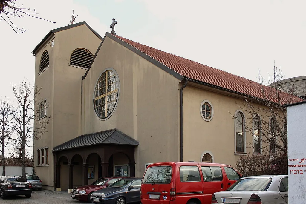 Die Muttergotteskirche im Augarten im 2. Wiener Gemeindebezirk Leopoldstadt.