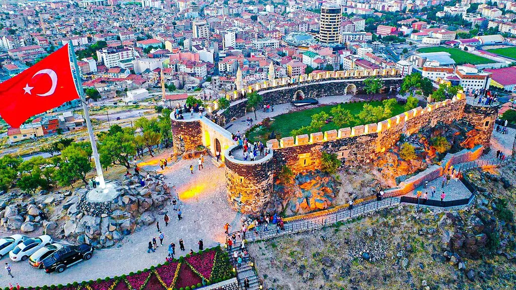 Nevşehir Kalesi kuş bakışı görünümü