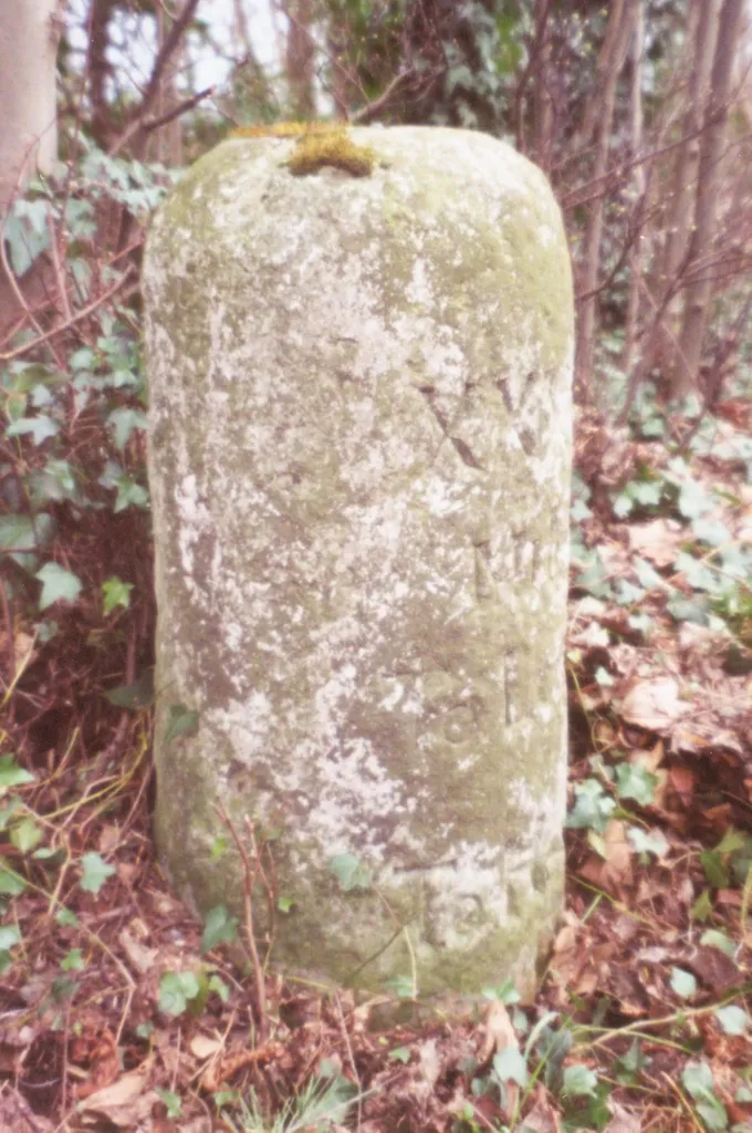 Milestone beside the A4130, White Hill, Remenham, Oxfordshire