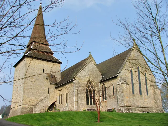 St Mary's parish church, Kington, Herefordshire, seen from the east