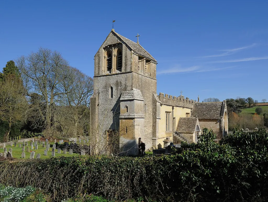 The North Cerney parish church, CHURCH OF ALL SAINTS, is an English Heritage Grade 1 Listed building. There are parts that have been retained from its original construction early in the 12th century.