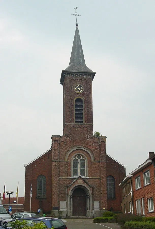 Church in Kester, municipality of Gooik, Belgium. Photograph taken by David Edgar on 25th June 2006.