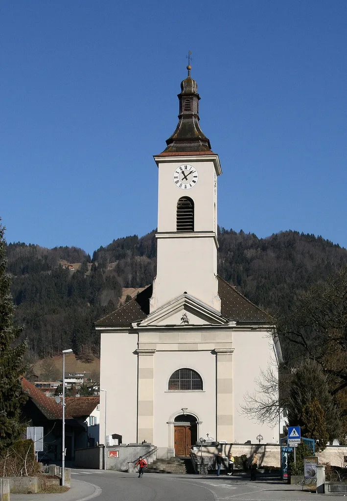 Pfarrkirche "hl. Georg" in Satteins in Vorarlberg.