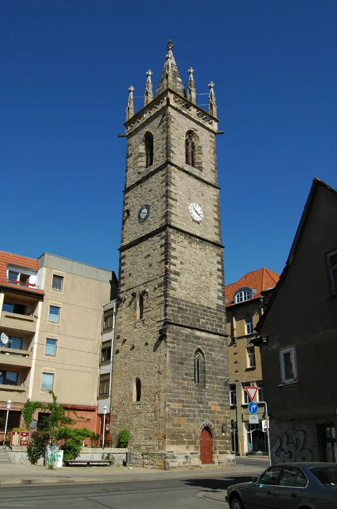 Johannesturm (errichtet im 12. Jahrhundert) an der Ecke Francke-/Johannesstraße