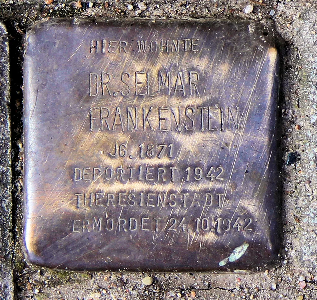 "stumbling block", Selmar Frankenstein, Meierottostraße 6, Berlin-Wilmersdorf, Germany