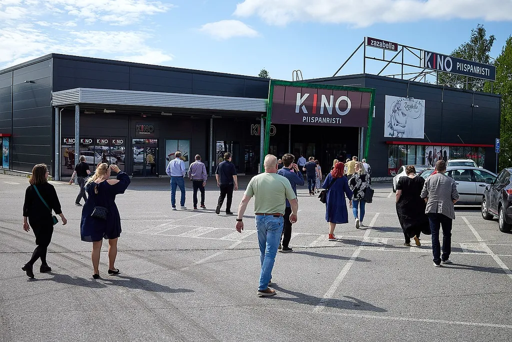 Kino Pispanristi cinema in Kaarina, Finland. Kino Piispanristi is a four screen cinema.