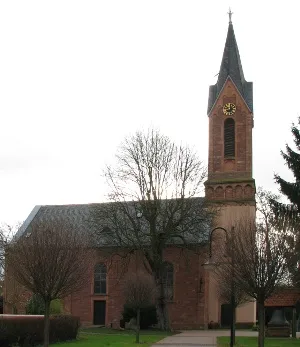 Petruskirche in Mannheim-Wallstadt.