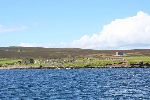 Cemetery and church remains by Kirk Taing.