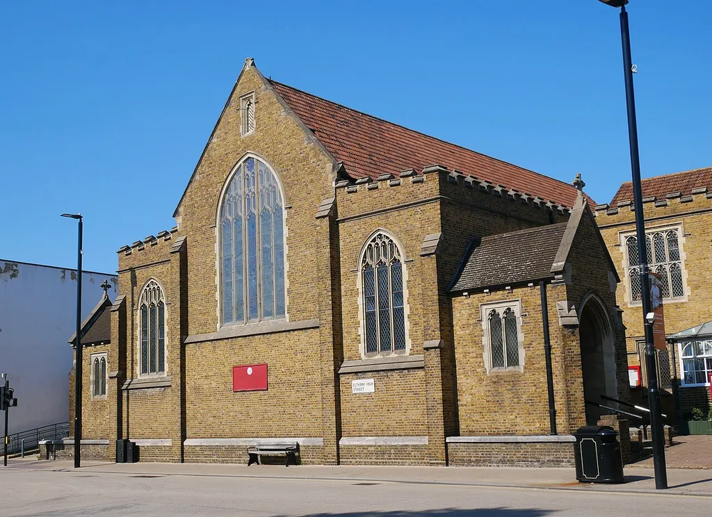 Southeastern view of Christ Church Catholic Church in Eltham.