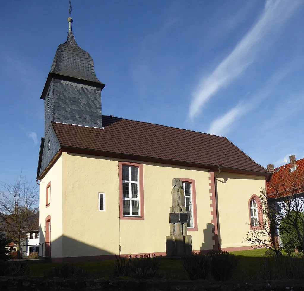 Evangelische Kirche in Kleinalmerode, Stadt Witzenhausen, Nordhessen.