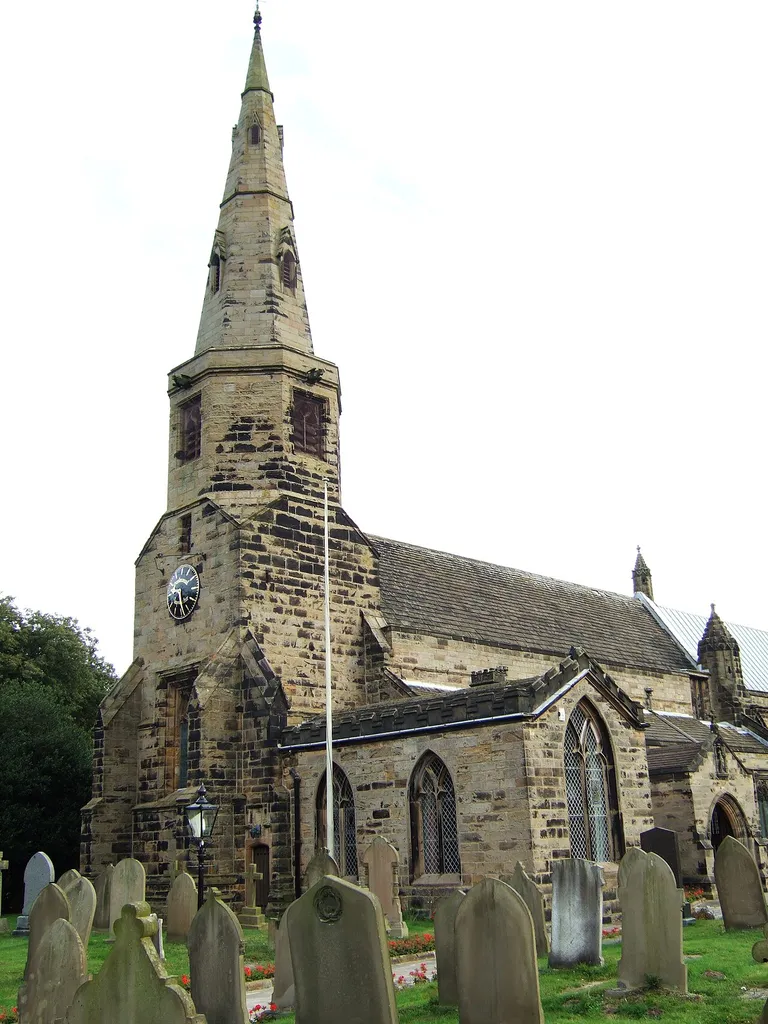 St Cuthbert's parish church, Halsall, Lancashire, England, seen from the southwest