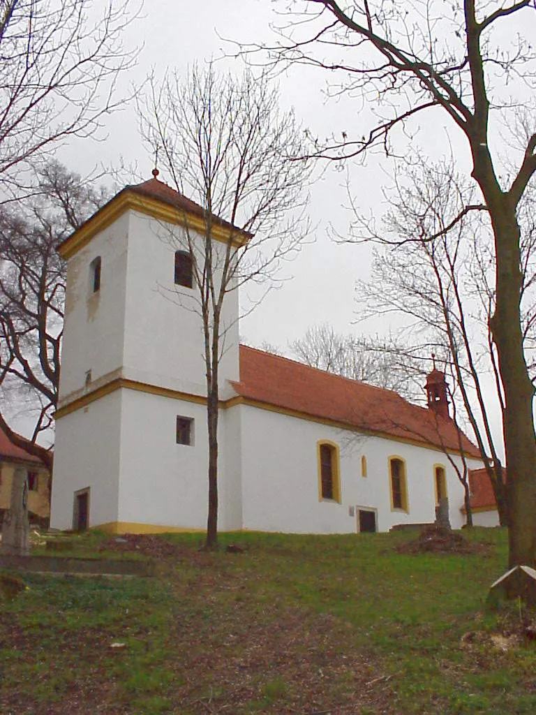 SS Peter and Paul church in Žežice (part of Chuderov municipality, Ústí nad Labem District, Czech Republic).