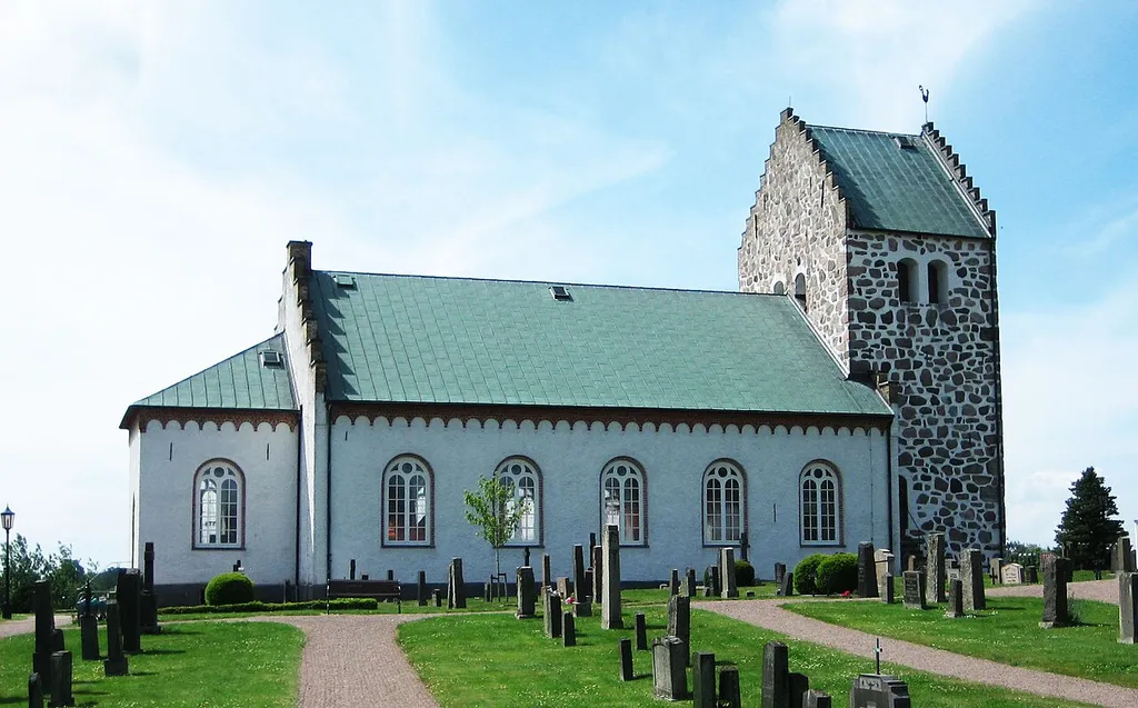 sv:Förlövs kyrka, The church in Förslöv, Sweden.