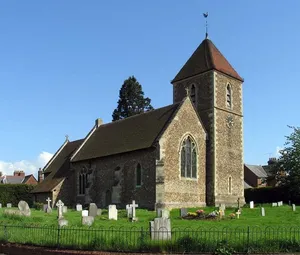 Church of St Peter (C of E) at Corner with Holwell Road
