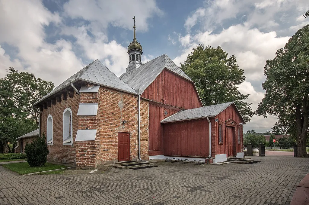 Kraszewo, kościół par. pw. Św. Trójcy, XVI, 1677