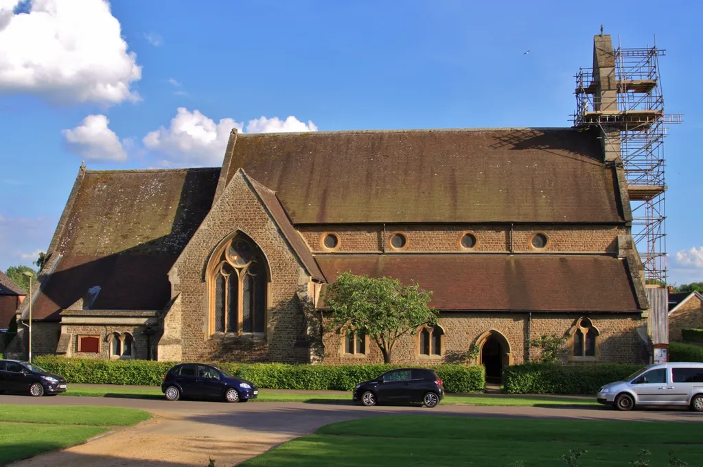 Parish church of St Michael and All Angels, Park Road, Abingdon, Oxfordshire (formerly Berkshire), seen from the north