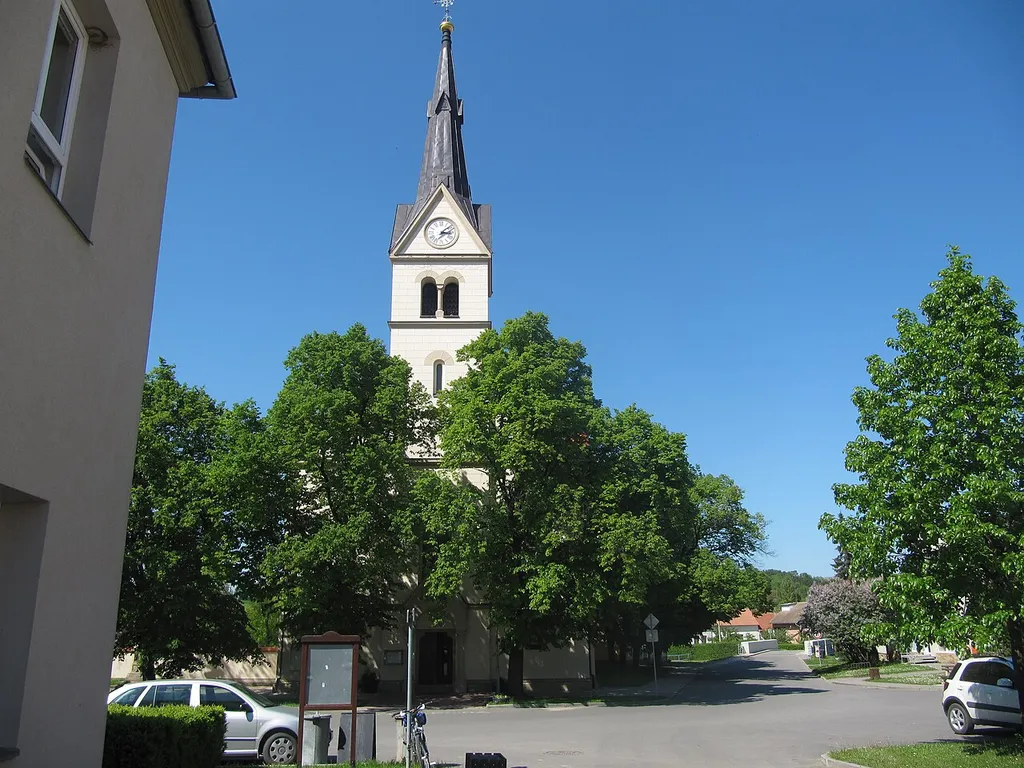 Lipov in Hodonín District, Czech Republic. Church.