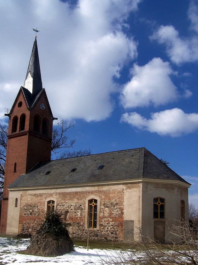Dorfkirche in Lünow, Gemeinde Roskow, Landkreis Potsdam-Mittelmark