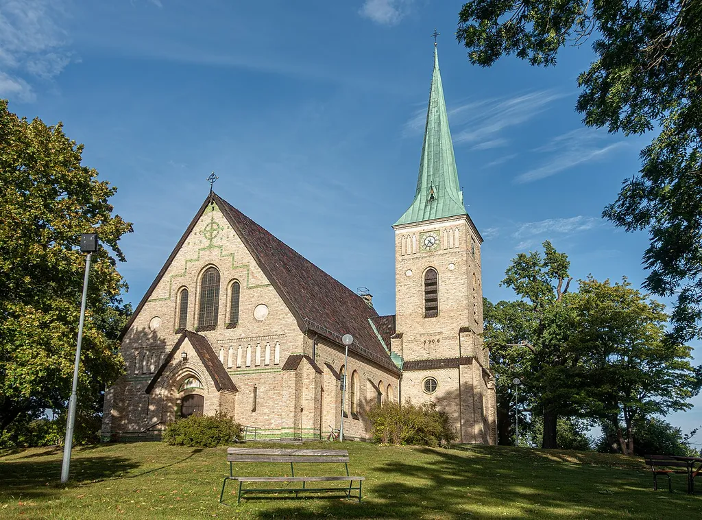 Gustavsbergs kyrka i Värmdö kommun 2024.