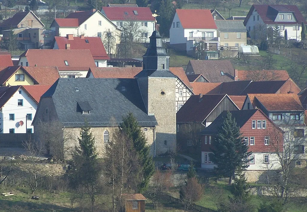 The church in Scherbda village.