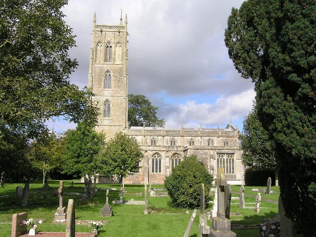 St Andrew's parish church, Cheddar, Somerset, seen from the south