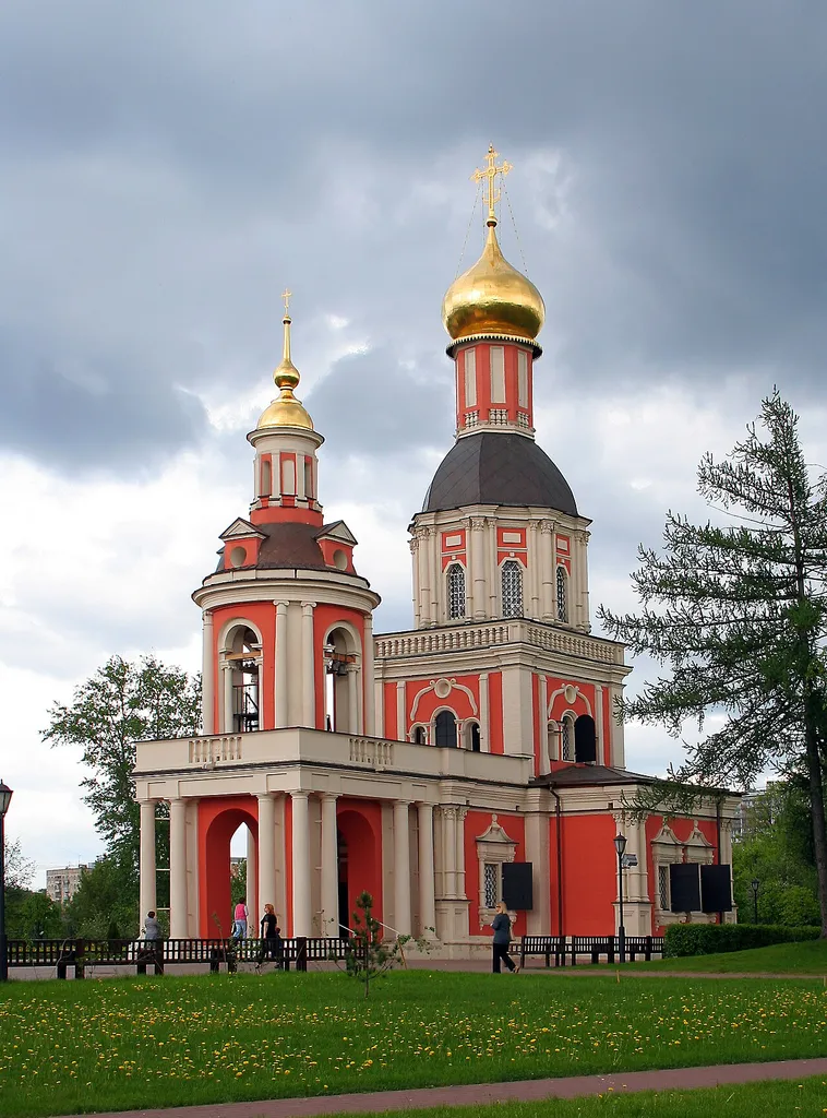 Former Sviblovo Estate in Moscow. Trinity church.