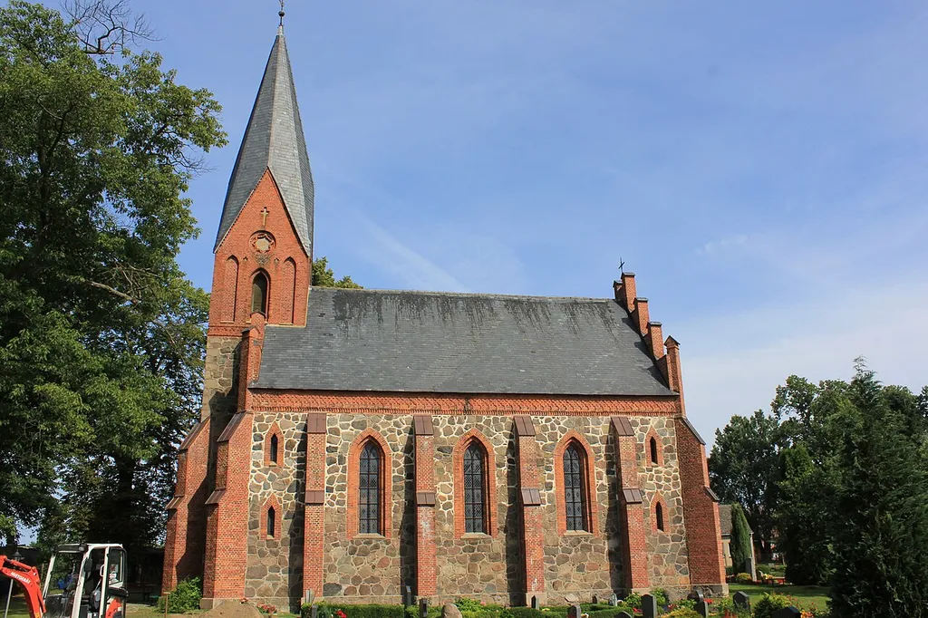 South side of the Church Passow in Germany