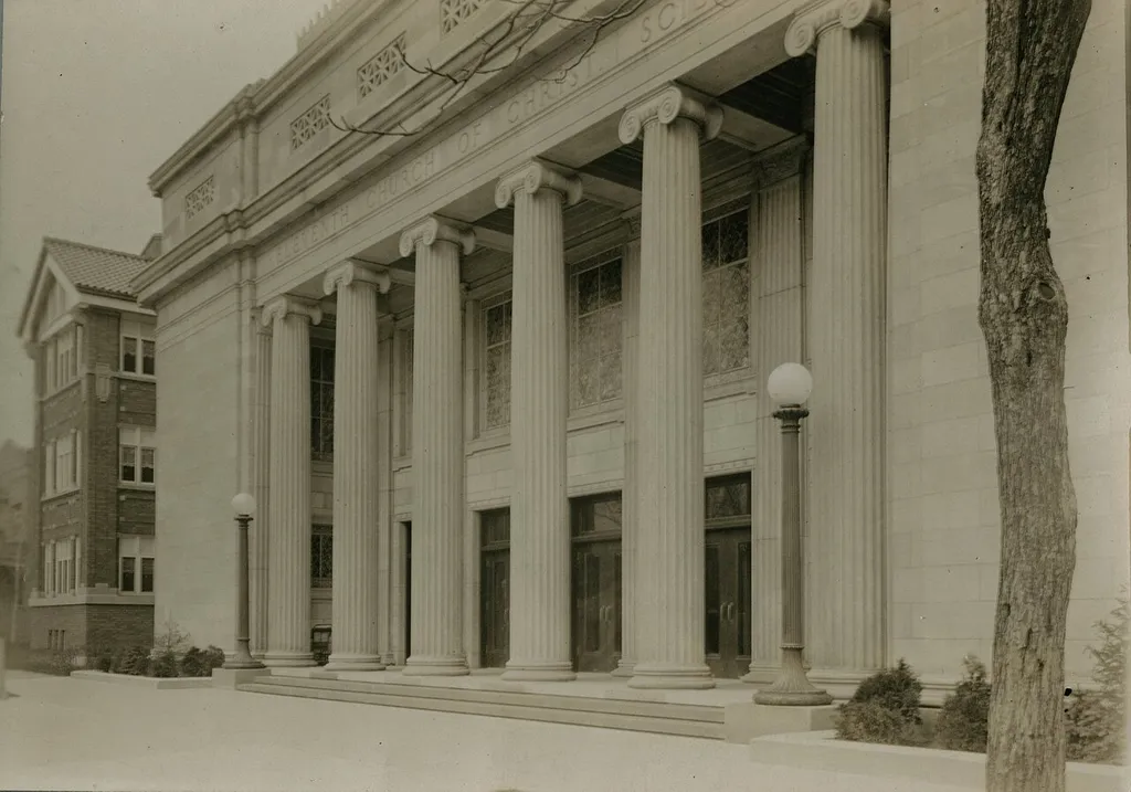 " 11th Christian Sc. Ch., Mozart, Logan Blvd., Leon E. Stanhope, architect"--Photograph verso.