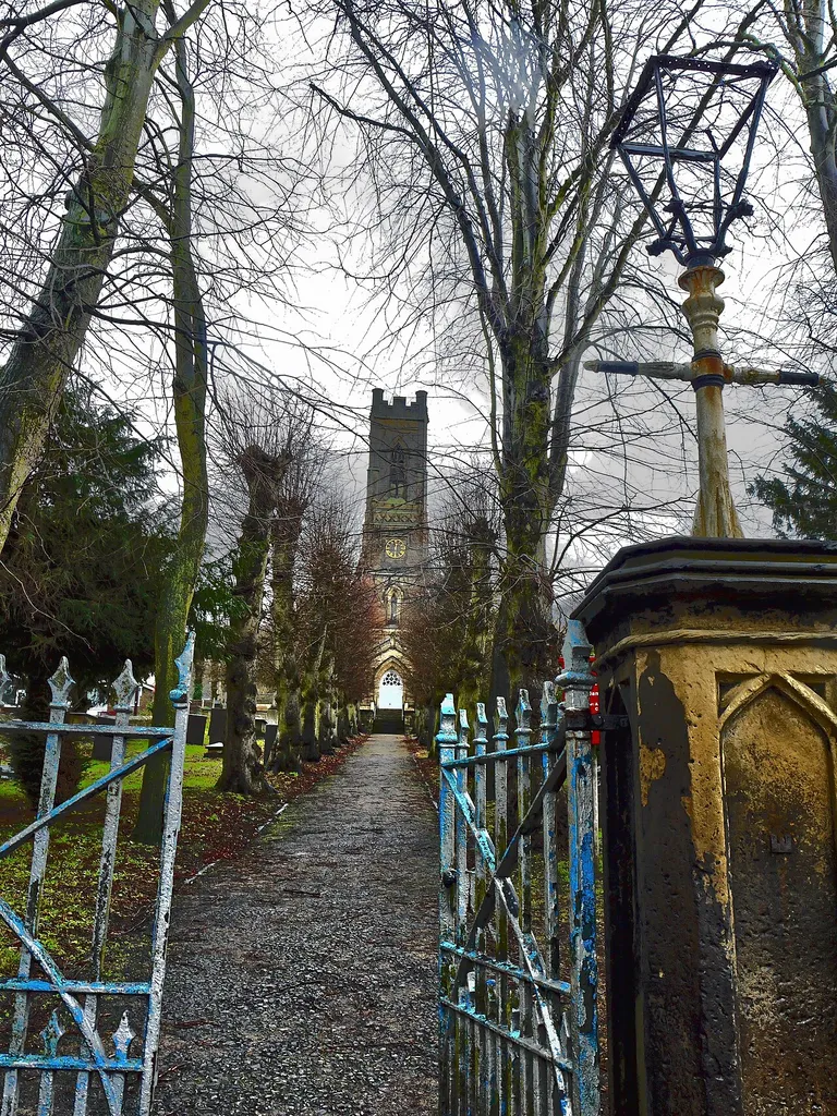 St Peter's parish church, Belper, Derbyshire, seen from the west