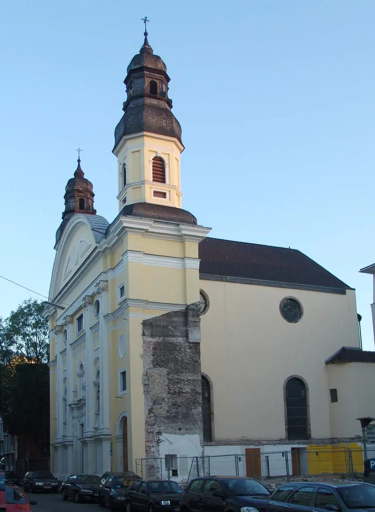 Ursulinenkirche (Köln) nach Abriß des östlichen Nachbargebäudes