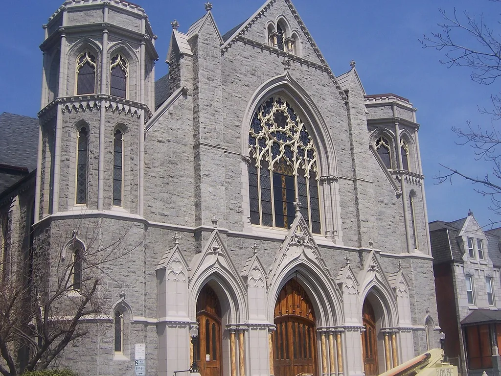 The former Chestnut Street Baptist Church and Ternacle Baptist Church in West Philadelphia (4017 Chestnut Street). Now Christ Community Church (non-denominational)