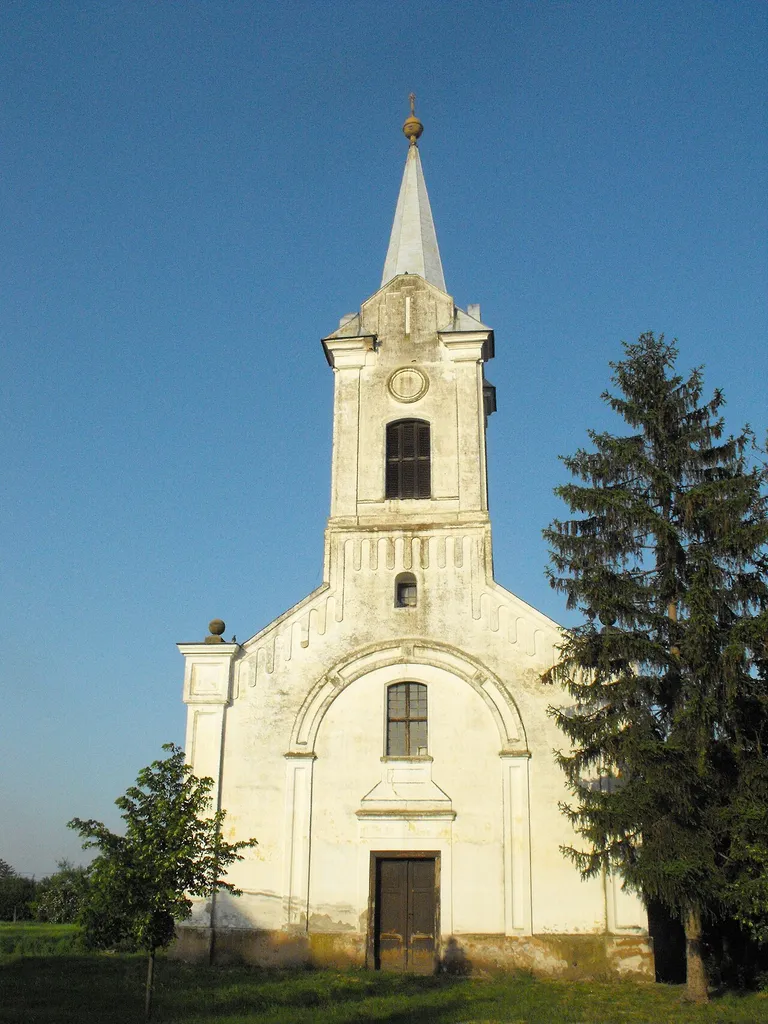 Lutheran church in Ambrózfalva, Hungary, built between 1862 and 1863.