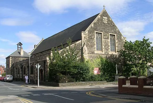 Parish church of the Holy Spirit, Tempest Road, Leeds, West Yorkshire, seen from the west