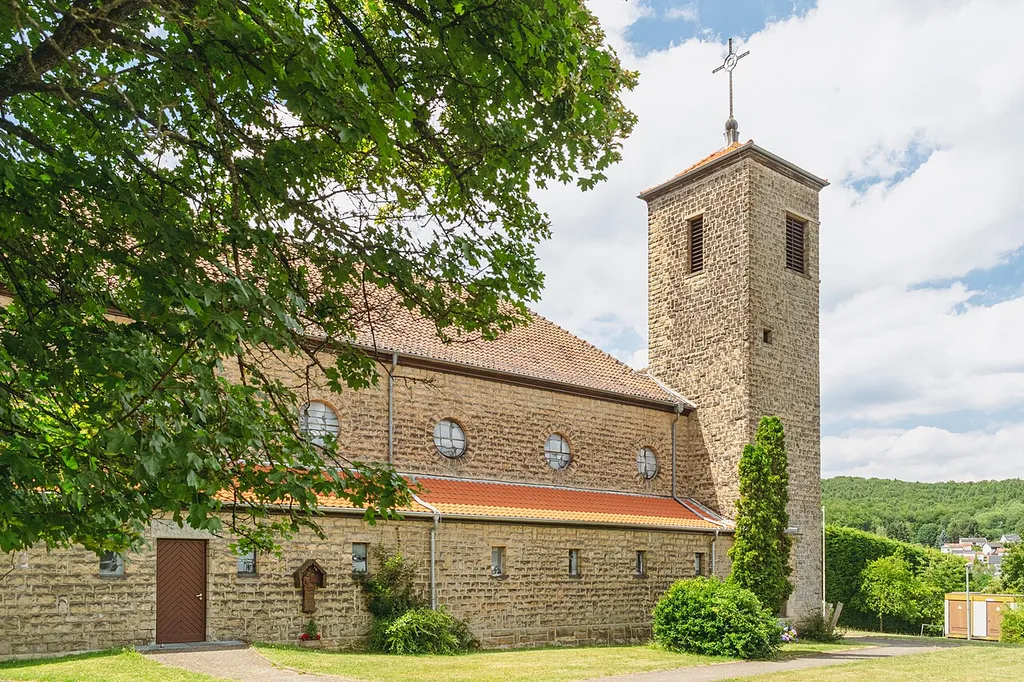 The church Holy Family in Rentrisch.