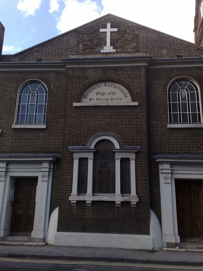 German Lutheran church, Alie St, London E1.