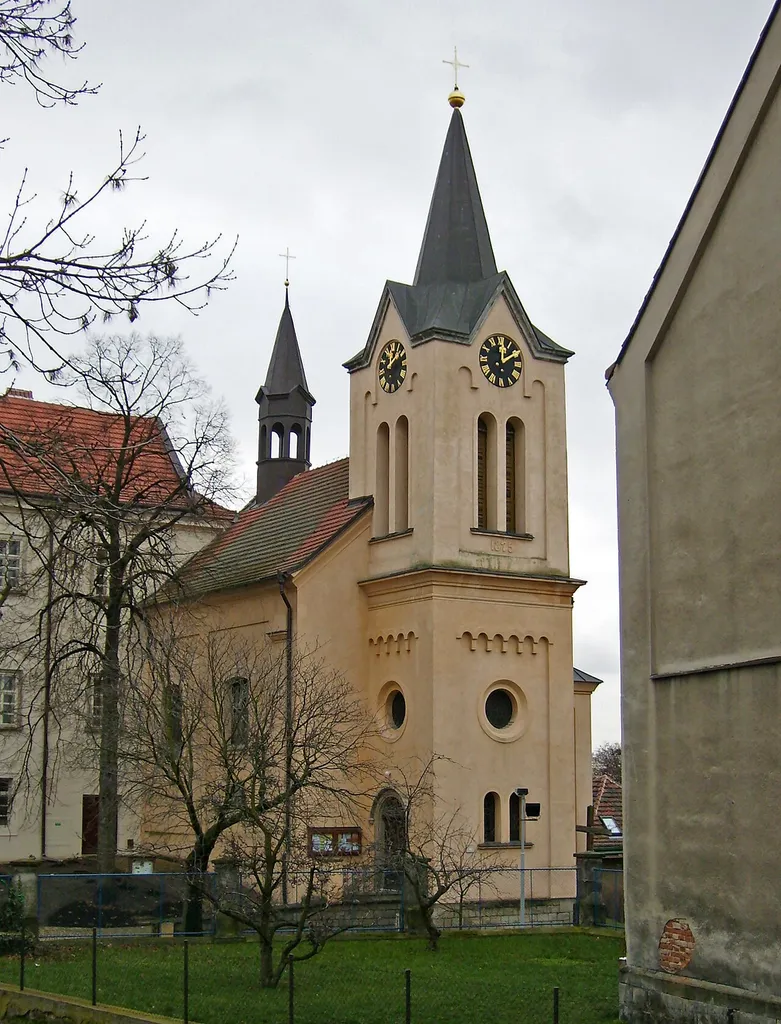 St Ludmilla church in Prague-Horní Počernice, Czech Republic.
