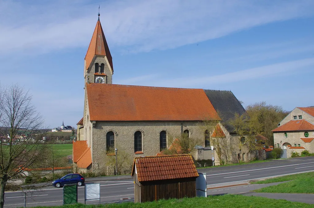 Kloster St. Ludwig, an der SW1, Wipfeld, Unterfranken, Deutschland.